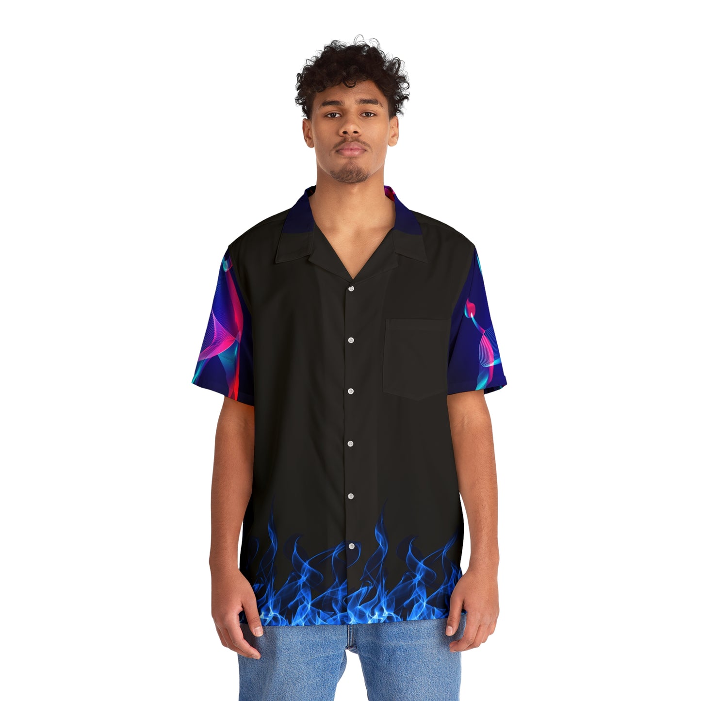 "Electric Bull" Men's Hawaiian Shirt