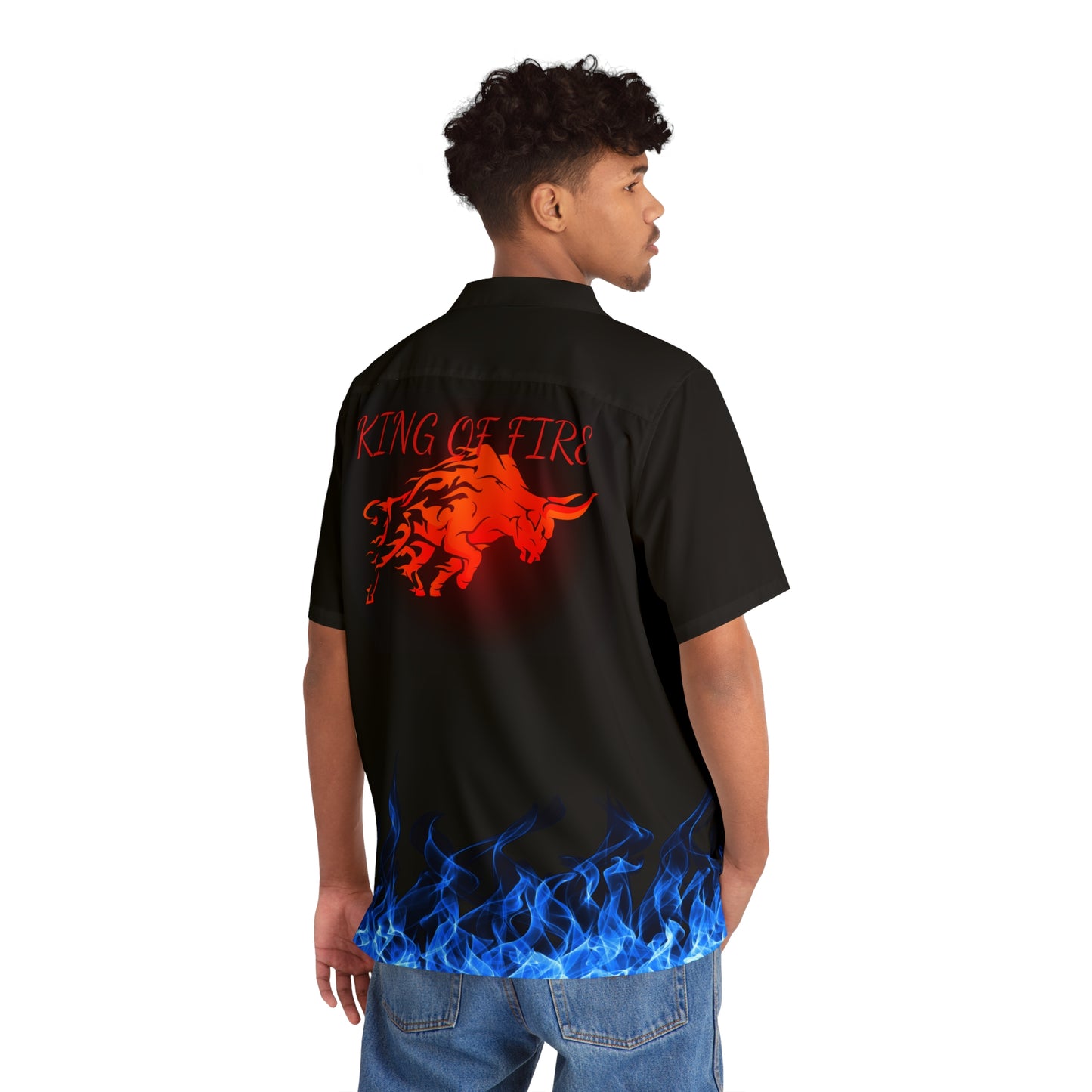 "King of Fire" Men's Hawaiian Shirt