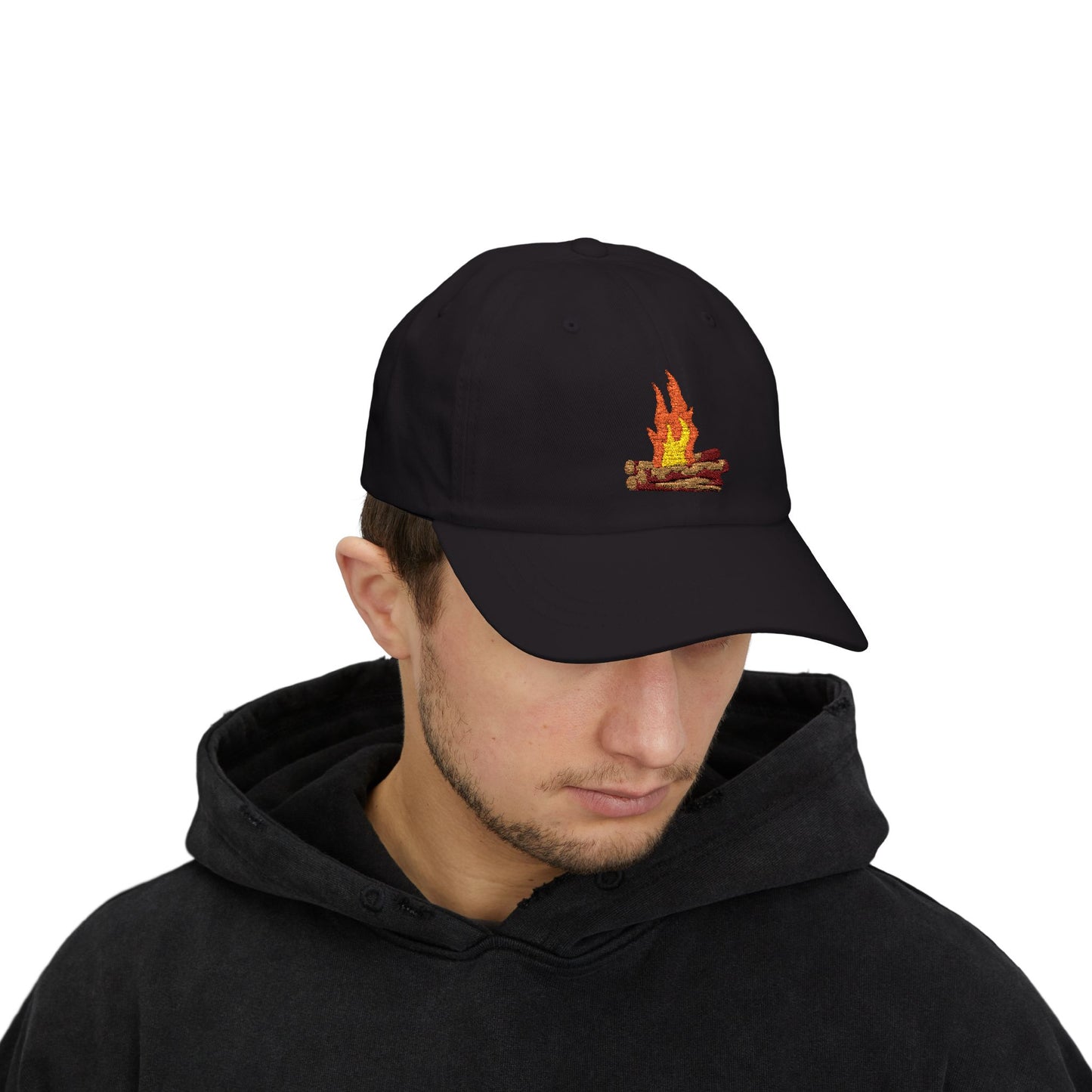 "Logs on Fire" Embroidered Hat