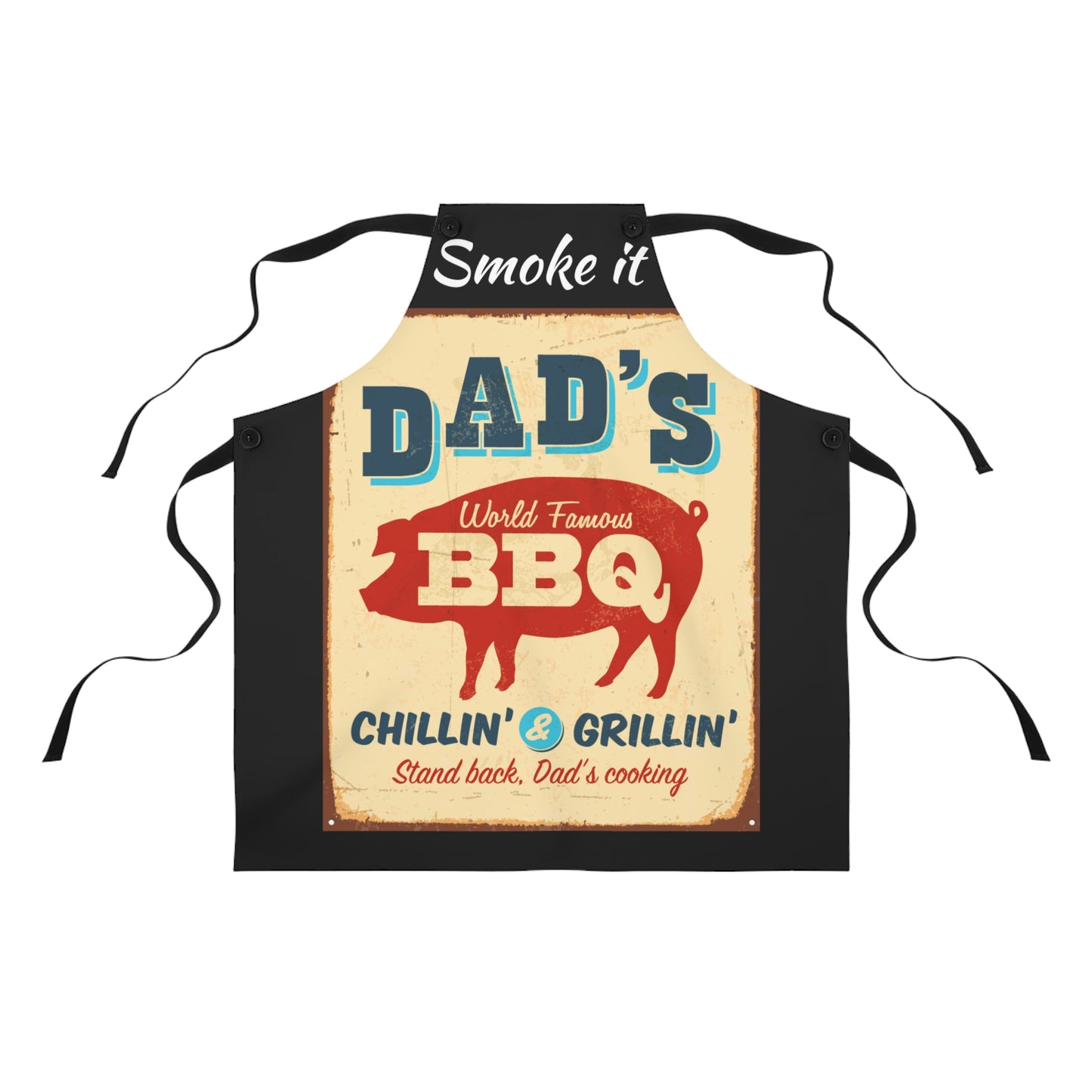 "Smoke It" Dad's BBQ apron