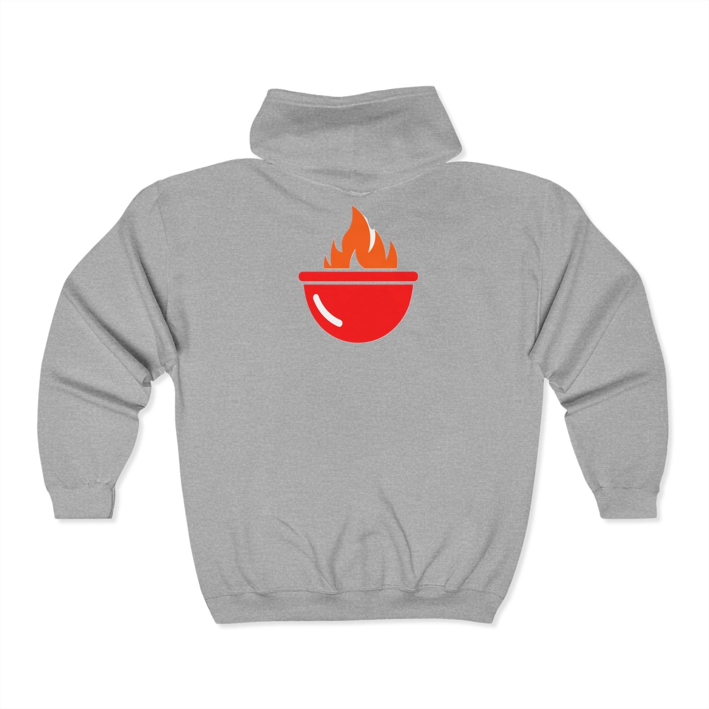 "The Grill Father" zip hoodie. Two sided
