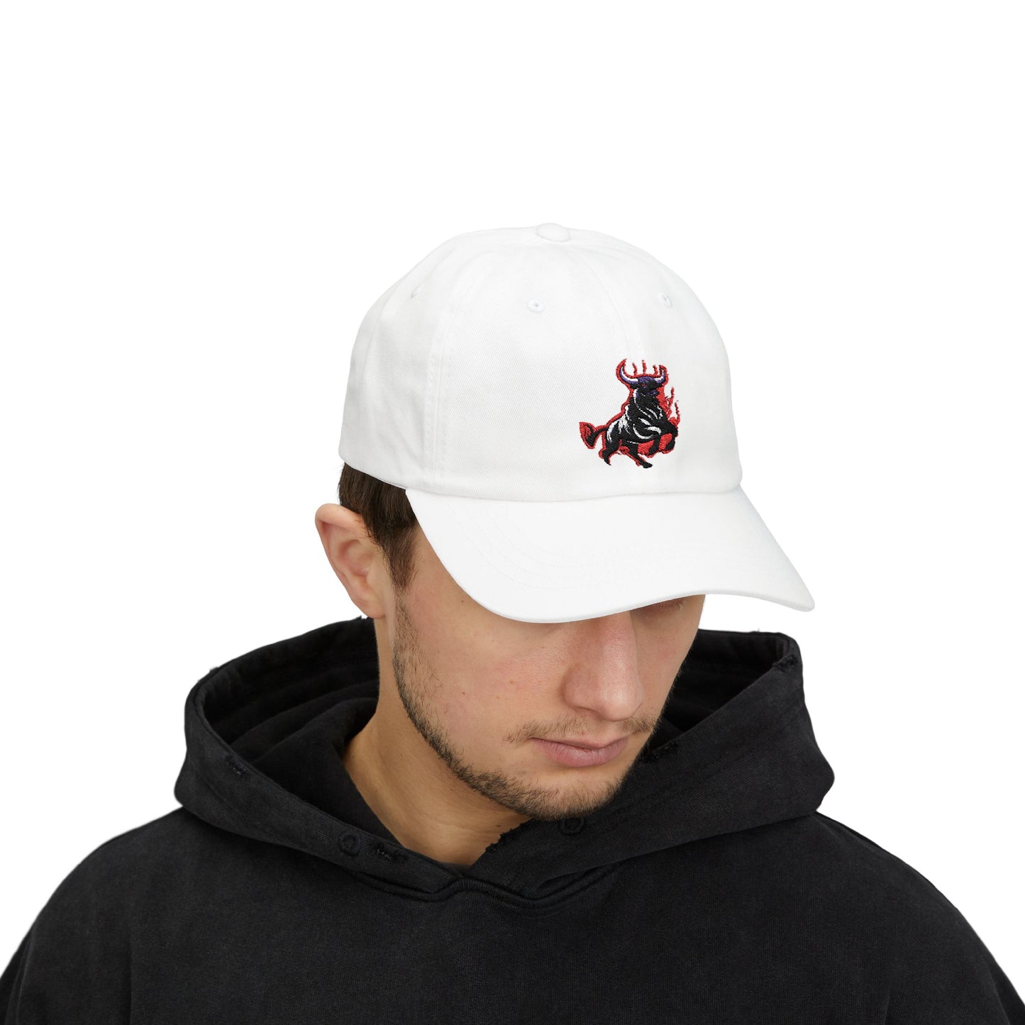 "Burning Bull" Embroidered Hat