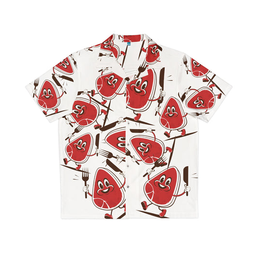 "Steak Man" Original Print Hawaiian Shirt